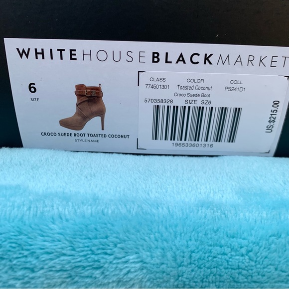 ⭐️SOLD⭐️White House Black Market Croco Suede Boot | 6 M | Toasted Coconut NEW!! - Picture 12 of 12
